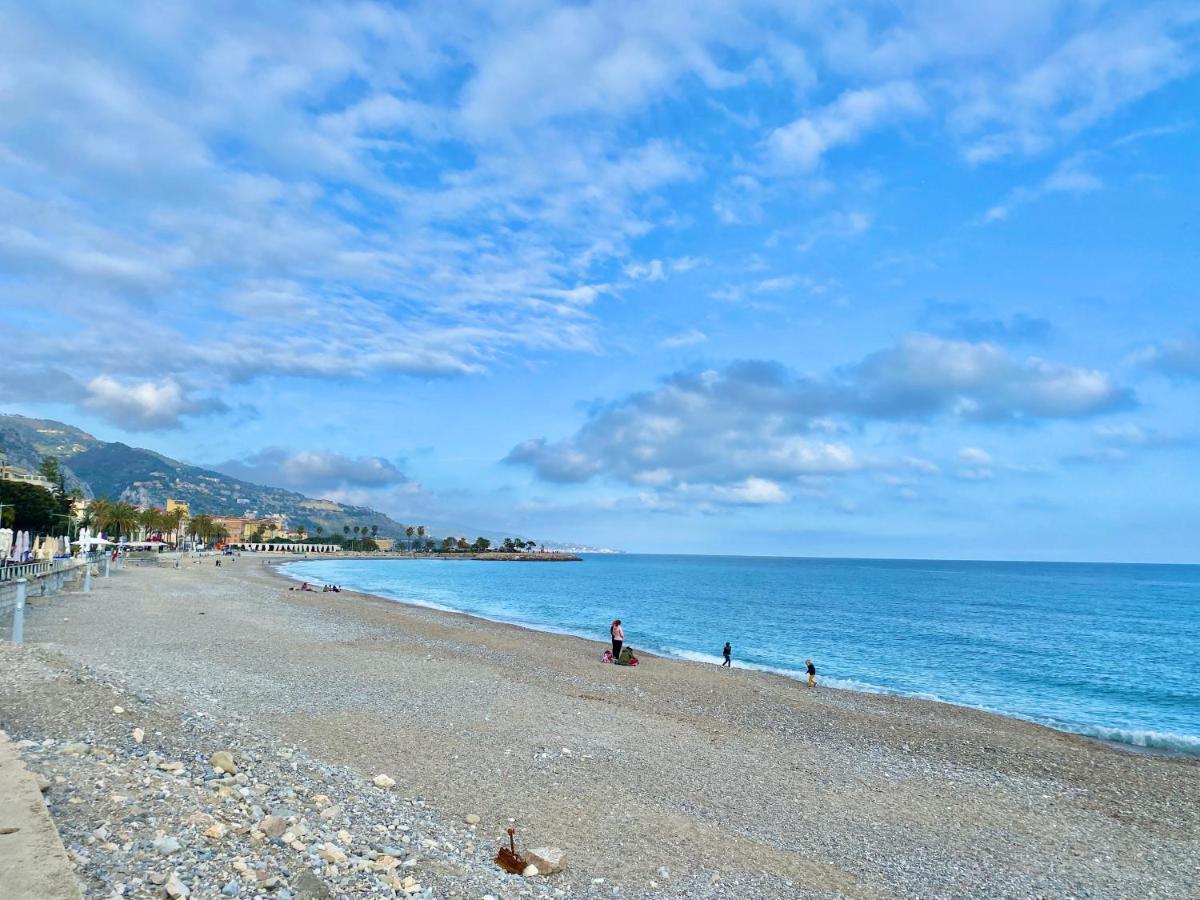Bioves En Duplex-Climatisation-Centre Ville-Plage マントン エクステリア 写真